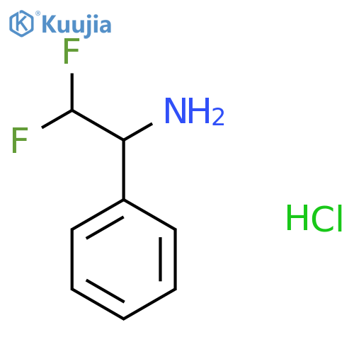 2,2-Difluoro-1-phenylethan-1-amine hydrochloride structure