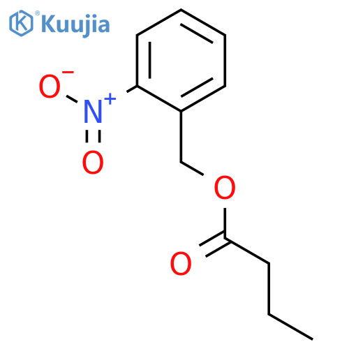 Butanoic acid,(2-nitrophenyl)methyl ester structure
