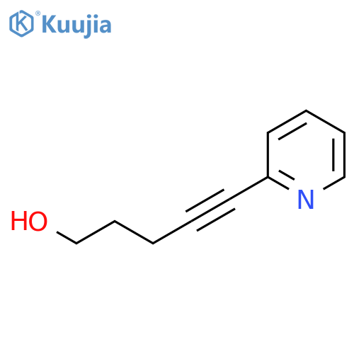 5-(pyridin-2-yl)pent-4-yn-1-ol structure