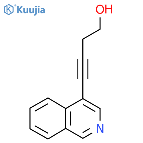 4-(isoquinolin-4-yl)but-3-yn-1-ol structure