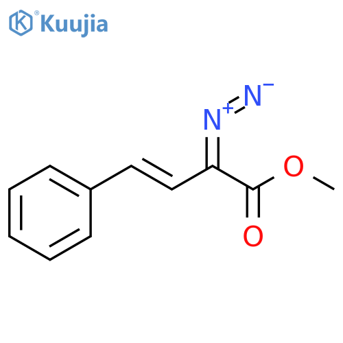 3-Butenoic acid, 2-diazo-4-phenyl-, methyl ester, (E)- structure