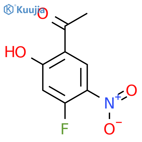 Ethanone, 1-(4-fluoro-2-hydroxy-5-nitrophenyl)- structure