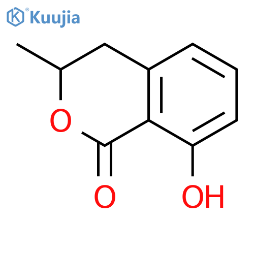 8-hydroxy-3-methyl-3,4-dihydro-1H-2-benzopyran-1-one structure