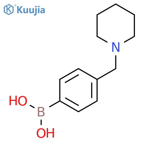 4-(1-Piperidylmethyl)phenylboronic Acid structure