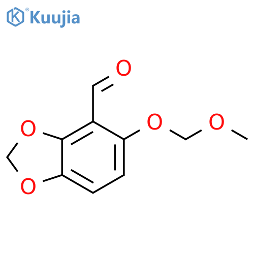 5-(methoxymethoxy)-1,3-dioxaindane-4-carbaldehyde structure