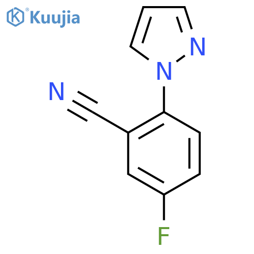 5-fluoro-2-(1H-pyrazol-1-yl)benzonitrile structure