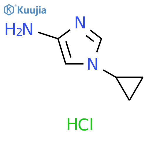 1-Cyclopropyl-1H-imidazol-4-amine hydrochloride structure