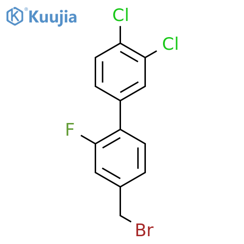 3',4'-Dichloro-2-fluoro-4-bromomethyl-biphenyl structure