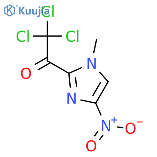 2,2,2-Trichloro-1-(1-methyl-4-nitro-1H-imidazol-2-yl)ethanone structure