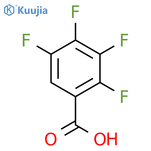 2,3,4,5-Tetrafluorobenzoic acid structure