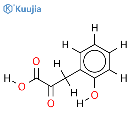 3-(2-hydroxyphenyl)-2-oxopropanoic acid structure