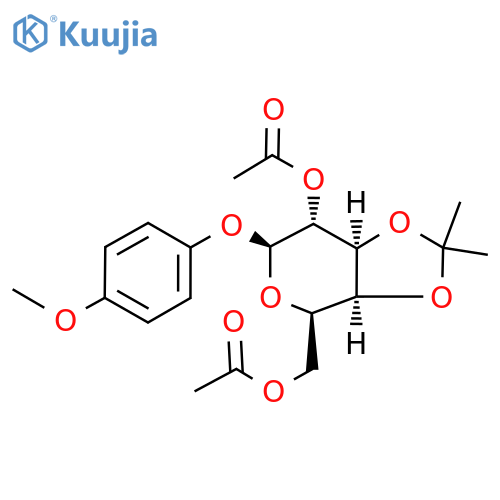 4-Methoxyphenyl 2,6-di-O-acetyl-3,4-O-isopropylidene-β-D-galactopyranoside structure