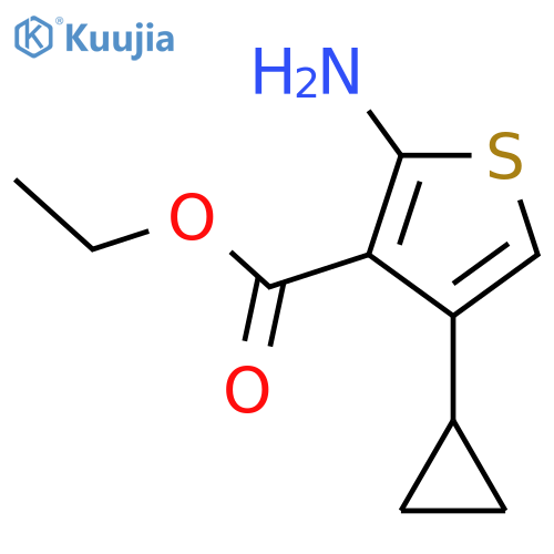 Ethyl 2-amino-4-cyclopropylthiophene-3-carboxylate structure