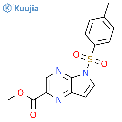 Methyl5-Tosyl-5H-pyrrolo[2,3-b]pyrazine-2-carboxylate structure