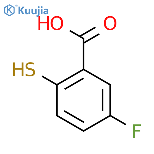 5-fluoro-2-sulfanylbenzoic acid structure