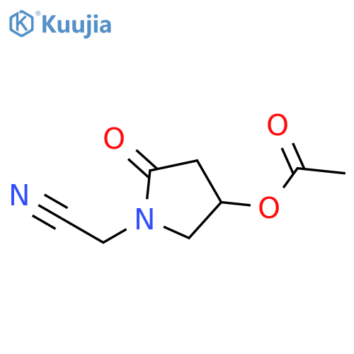 1-(Cyanomethyl)-5-Oxopyrrolidin-3-Yl Acetate structure