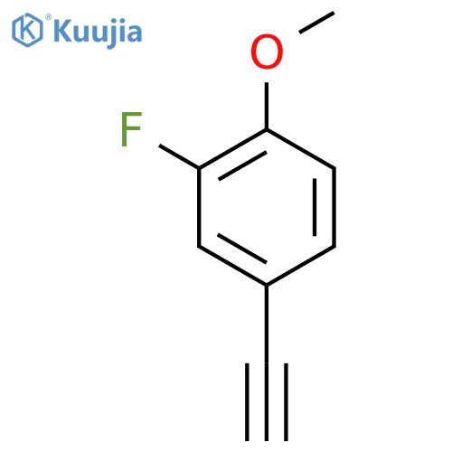 4-Ethynyl-2-fluoro-1-methoxybenzene structure