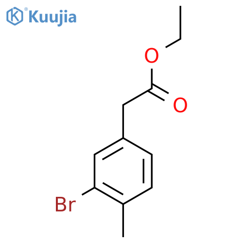 Ethyl 2-(3-bromo-4-methylphenyl)acetate structure