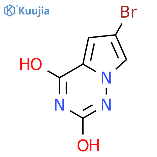 6-bromo-1H,2H,3H,4H-pyrrolo[2,1-f][1,2,4]triazine-2,4-dione structure