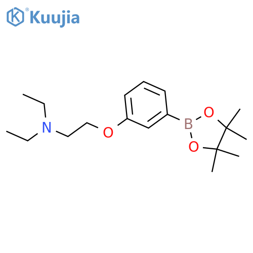 diethyl({2-3-(tetramethyl-1,3,2-dioxaborolan-2-yl)phenoxyethyl})amine structure