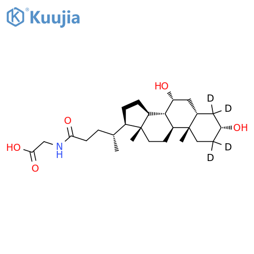 Glycochenodeoxycholic acid-d4 structure