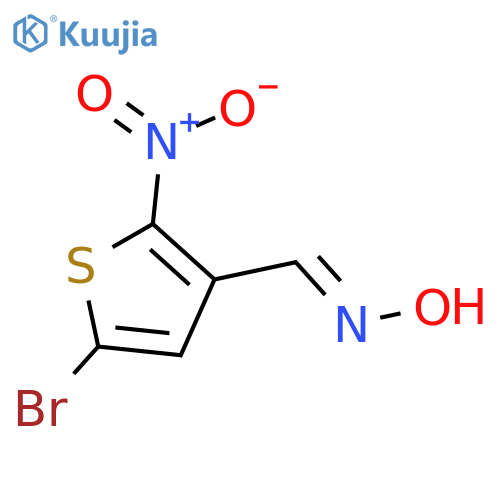 5-Bromo-2-nitrothiophene-3-carbaldehyde oxime structure