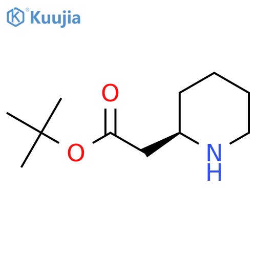 (R)-Tert-butyl 2-(piperidin-2-yl)acetate structure