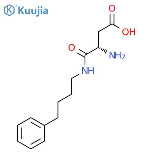 Butanoic acid, 3-amino-4-oxo-4-[(4-phenylbutyl)amino]-, (S)- structure