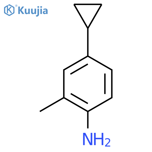 4-cyclopropyl-2-methylaniline structure