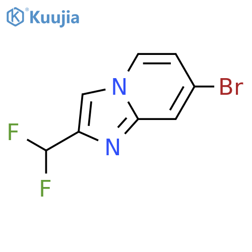 7-bromo-2-(difluoromethyl)imidazo[1,2-a]pyridine structure