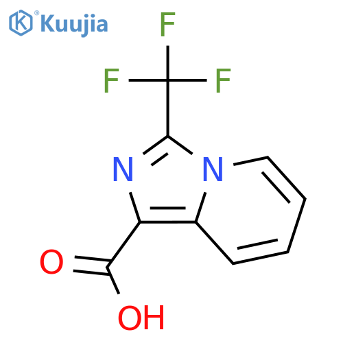 3-(trifluoromethyl)imidazo[1,5-a]pyridine-1-carboxylic acid structure