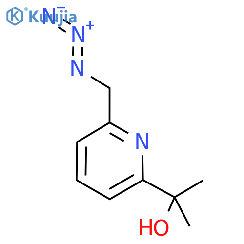 2-[6-(Azidomethyl)pyridin-2-yl]propan-2-ol structure