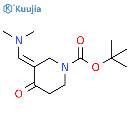 tert-butyl (3E)-3-[(dimethylamino)methylidene]-4-oxopiperidine-1-carboxylate structure