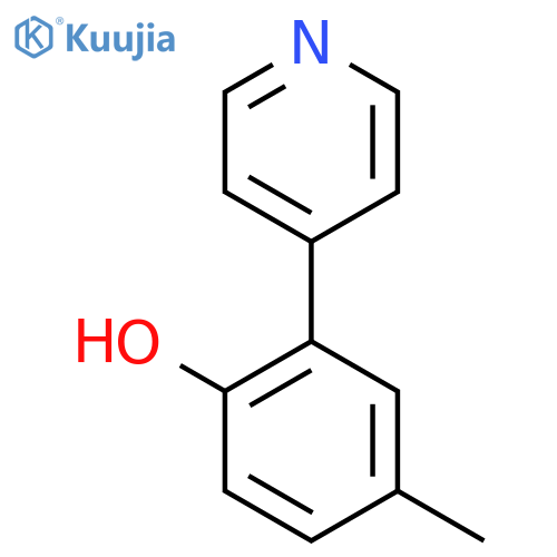 4-Methyl-2-pyridin-4-yl-phenol structure