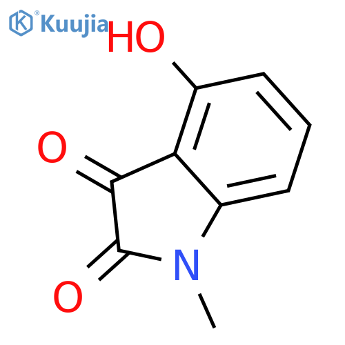 4-hydroxy-1-methyl-1H-Indole-2,3-dione structure