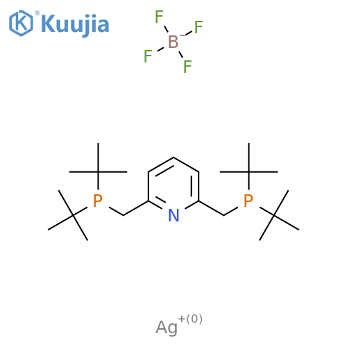 2,6-Bis[(di-tert-butylphosphino)methyl]pyridine silver(I) tetrafluoroborate structure