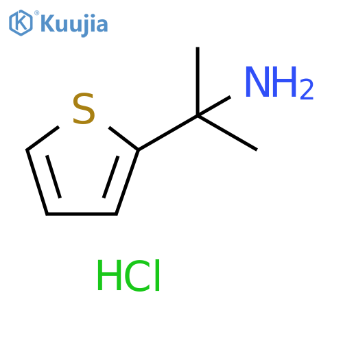 2-(thiophen-2-yl)propan-2-amine hydrochloride structure