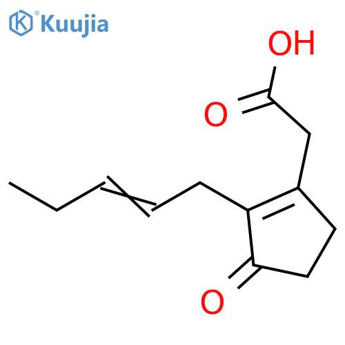 1-Cyclopentene-1-acetic acid, 3-oxo-2-(2Z)-2-penten-1-yl- structure