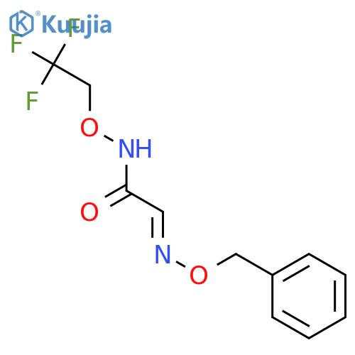 (2e)-2-phenylmethoxyimino-n-(2,2,2-trifluoroethoxy)acetamide structure