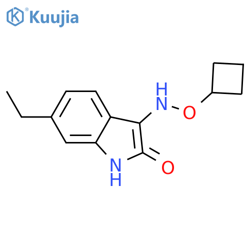3-[(Cyclobutyloxy)amino]-6-ethyl-2H-indol-2-one structure