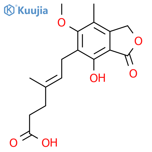 Mycophenolic acid-13C17 solution structure