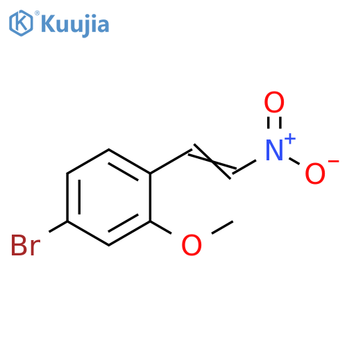 4-bromo-2-methoxy-1-(2-nitroethenyl)benzene structure