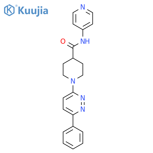 1-(6-phenylpyridazin-3-yl)-N-(pyridin-4-yl)piperidine-4-carboxamide structure