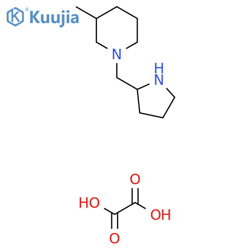 3-Methyl-1-(pyrrolidin-2-ylmethyl)piperidine oxalate structure
