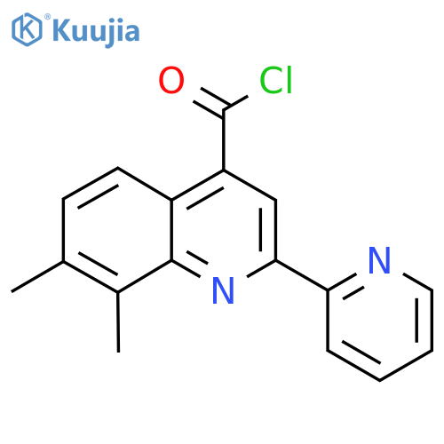 7,8-Dimethyl-2-pyridin-2-ylquinoline-4-carbonyl chloride hydrochloride structure