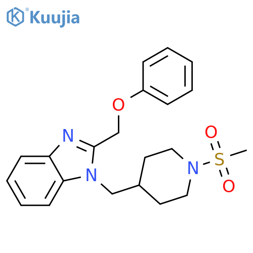1-(1-methanesulfonylpiperidin-4-yl)methyl-2-(phenoxymethyl)-1H-1,3-benzodiazole structure
