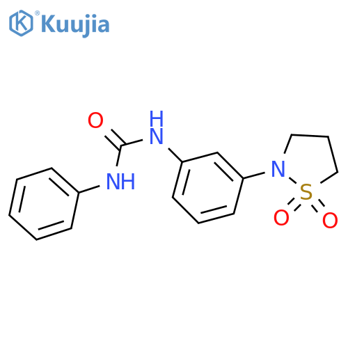 3-3-(1,1-dioxo-1lambda6,2-thiazolidin-2-yl)phenyl-1-phenylurea structure