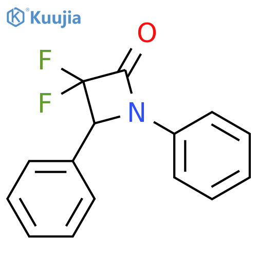 3,3-difluoro-1,4-diphenylazetidin-2-one structure
