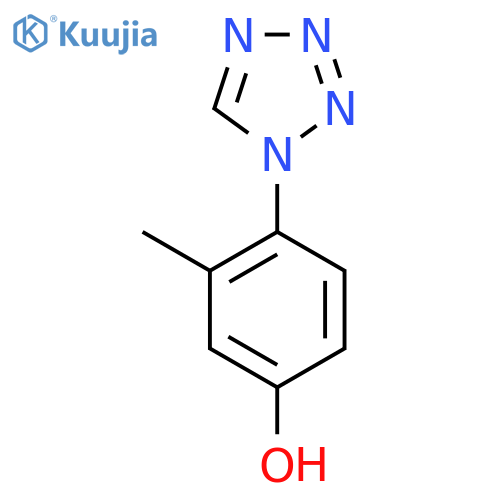 3-Methyl-4-(1H-tetrazol-1-yl)phenol structure