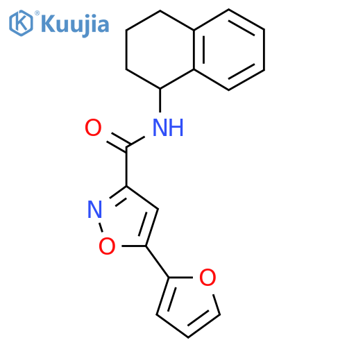 5-(furan-2-yl)-N-(1,2,3,4-tetrahydronaphthalen-1-yl)-1,2-oxazole-3-carboxamide structure